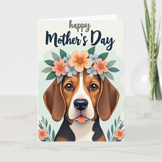 Floral Pet Mothers Day Card (Front)