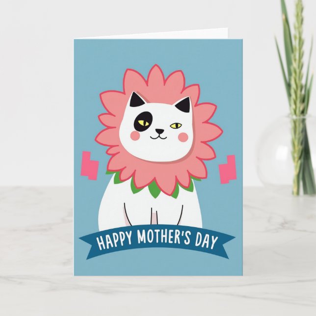 Floral Petal Mothers Day Card (Front)