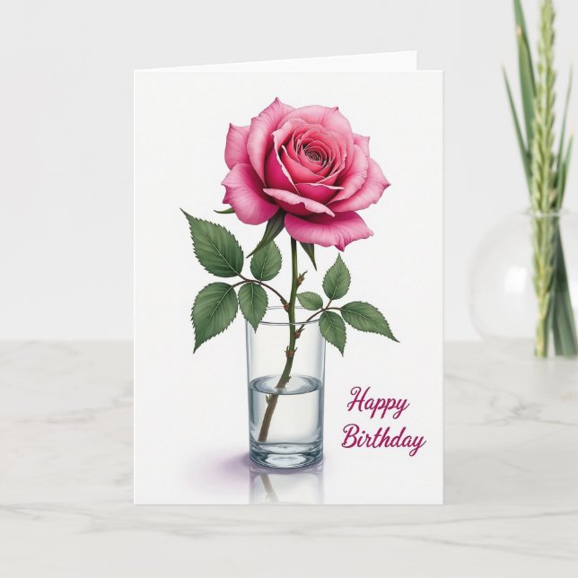 Floral Petals Celebration Card (Front)