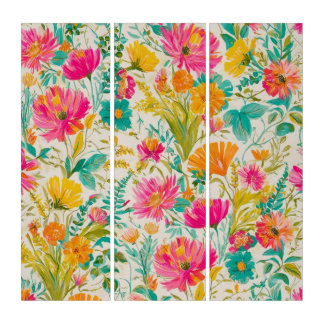 Floral Phoenix | Vibrant Botanical Art
