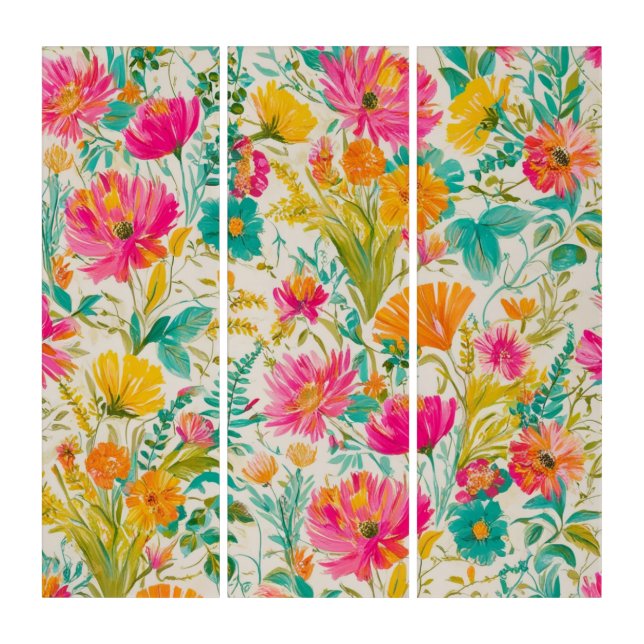 Floral Phoenix | Vibrant Botanical Art (Front)