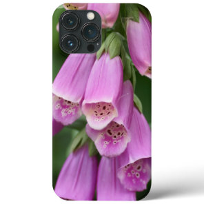 Floral phone case with foxgloves