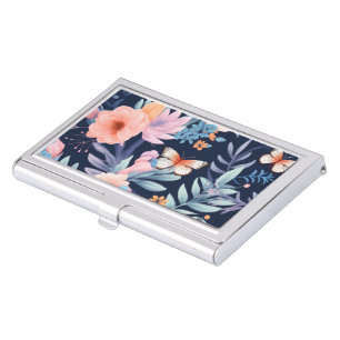 Floral phone case with pink and orange flowers