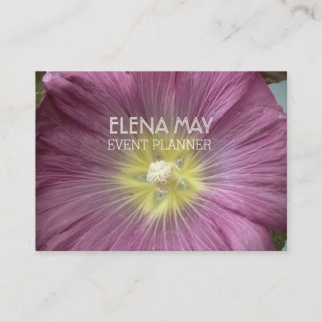 Floral Photo Business Card (Front)