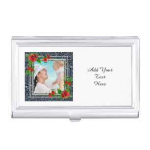Floral Photo Frame Business Card Case