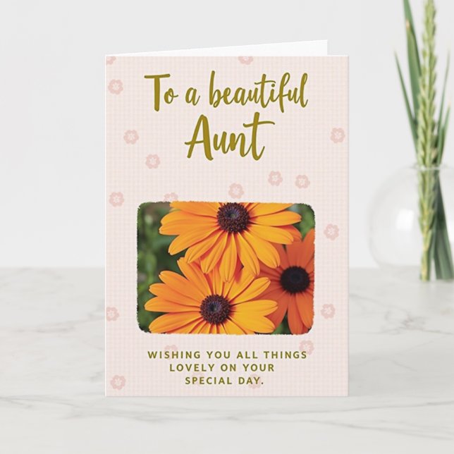 Floral Photo Happy Mothers Day Card (Front)