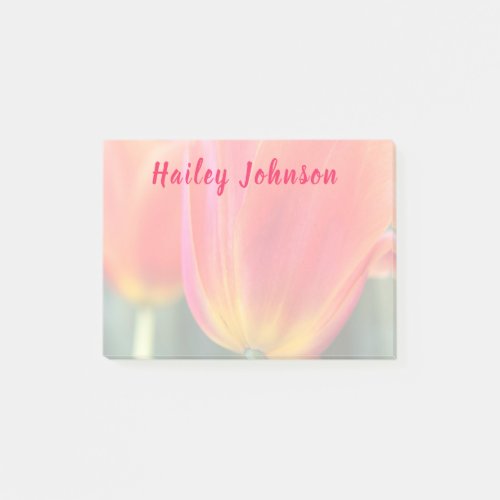 Floral Photo Personalized Post_it Notes