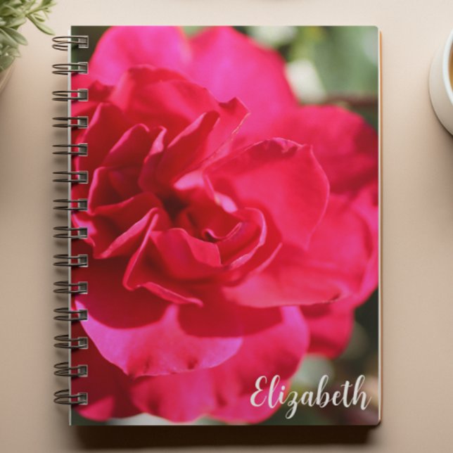 Floral Photography Elegant Pink Rose Custom Notebook (Creator Uploaded)