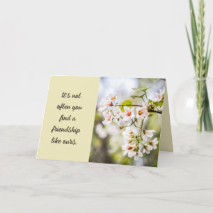 Floral Photography Long Friendship Typography Card