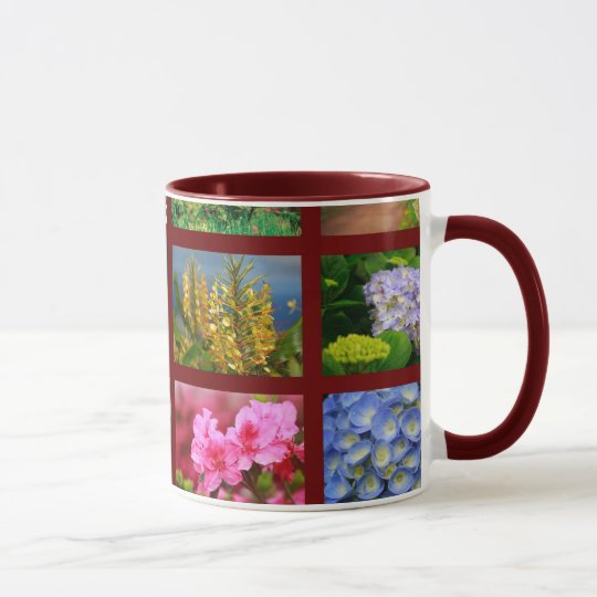 Floral photography mug