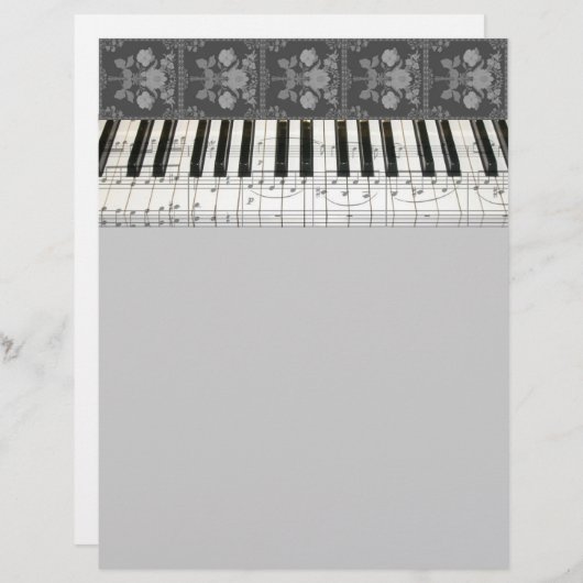 Floral Piano Keyboard (Front/Back)