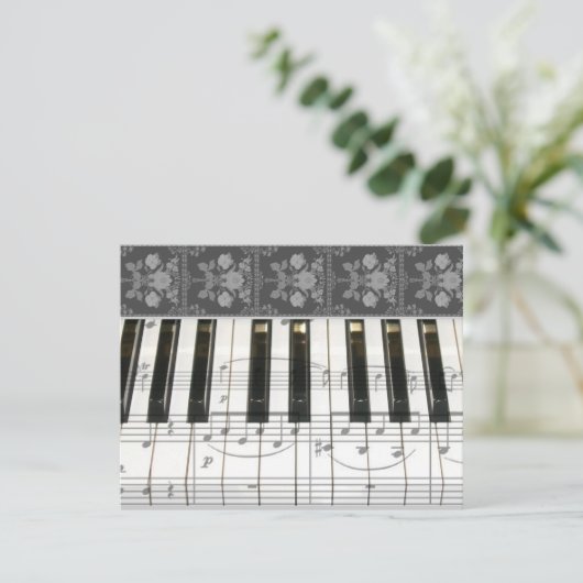 Floral Piano Keyboard (Standing Front)