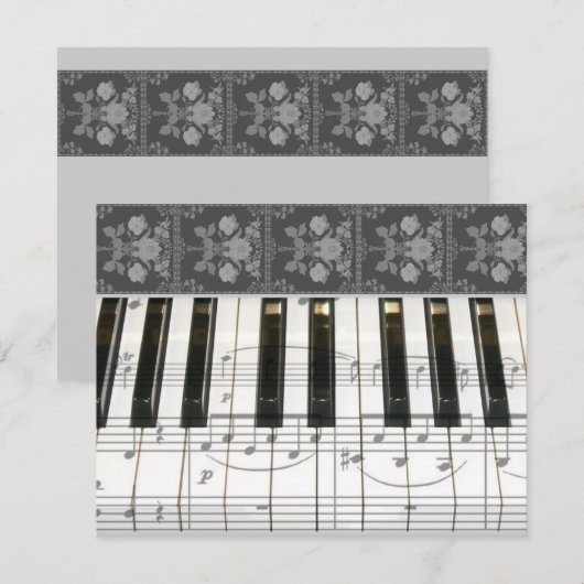 Floral Piano Keyboard (Front/Back)