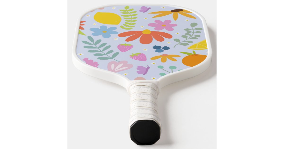 floral pickleball paddle Zazzle