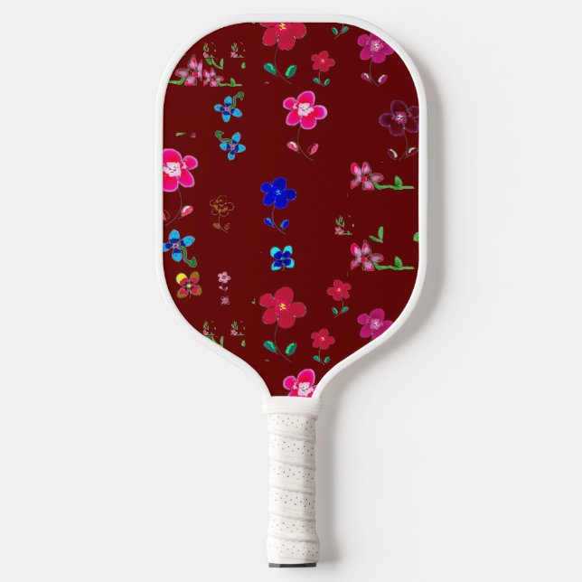 Floral pickleball paddle (Front)