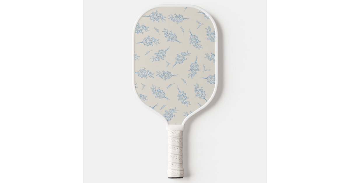 Floral Pickleball Paddle Zazzle