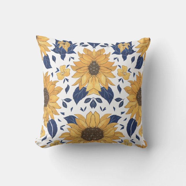 Floral Pillow – Beautiful Flower Design for Cozy H (Front)