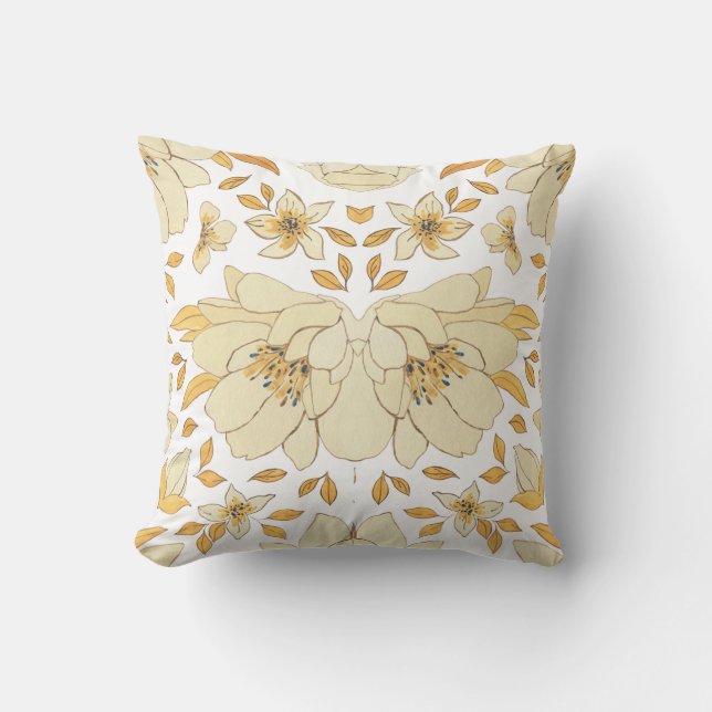 Floral Pillow – Beautiful Flower Design for Cozy H (Front)