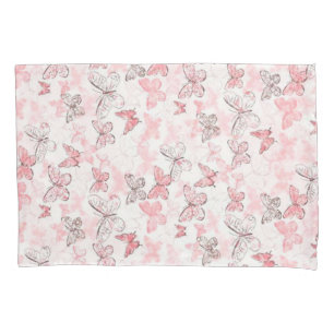 Floral pillow case