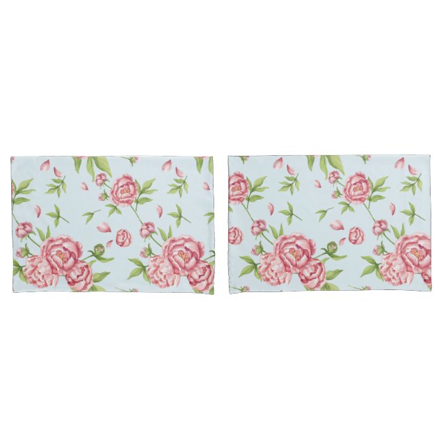 Floral Pillow Case (Front-Set)