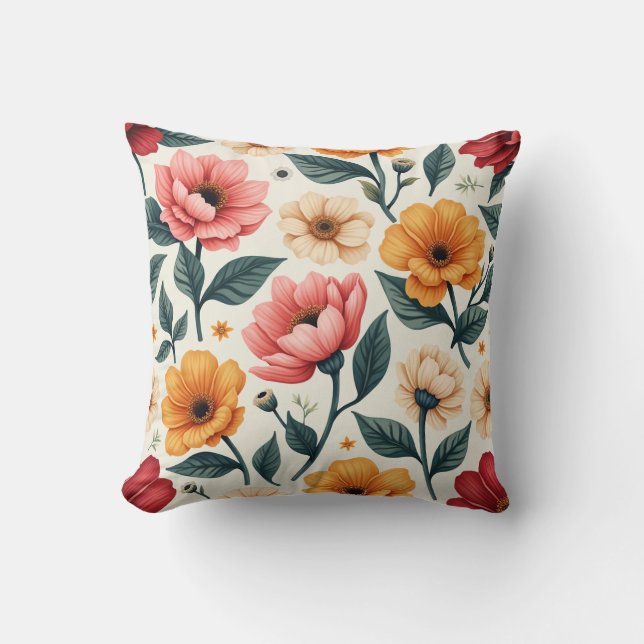  floral pillow cushion (Front)