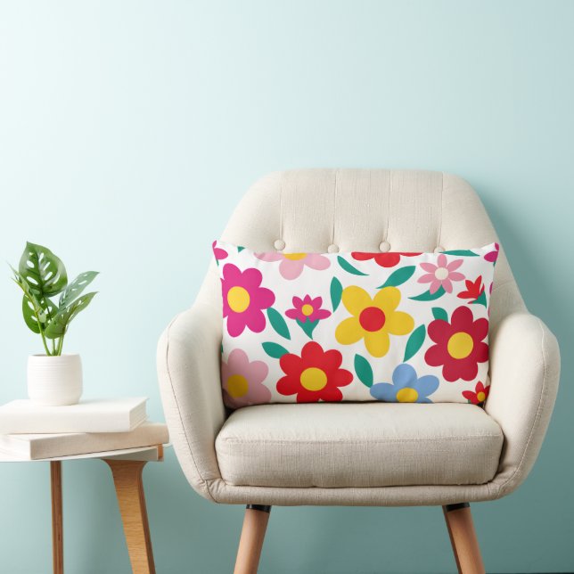 Floral pillow design (Chair)
