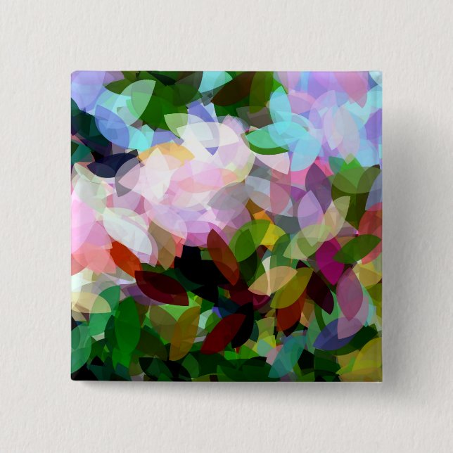 FLORAL PINBACK BUTTON (Front)