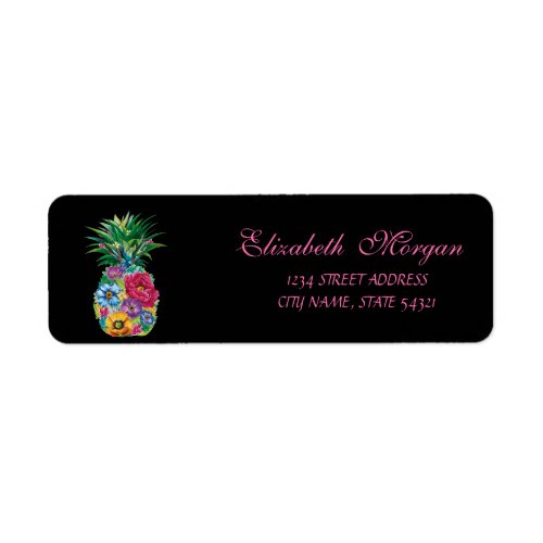 Floral Pineapple  Black Label