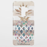 Floral Pineapple Monogram Uncommon Samsung Galaxy S9 Plus Case<br><div class="desc">Floral Pineapple Monogram design. You are welcome to visit my store for more beautiful products.</div>