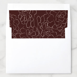 Floral Pinecone Envelope Liner