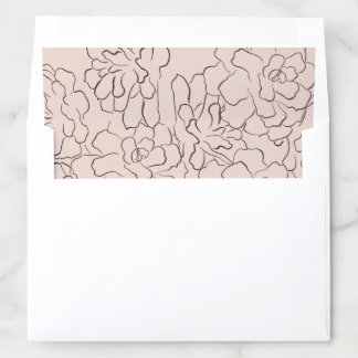 Floral Pinecone Envelope Liner