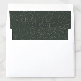 Floral Pinecone Envelope Liner