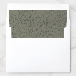 Floral Pinecone Envelope Liner