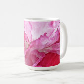 Floral Pink and Red Poppy Flower Pattern Mug (Front Right)