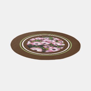 Floral/pink And  White Flowers.round Rug by whatawonderfulworld at Zazzle
