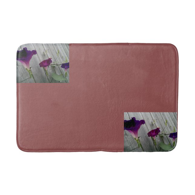 Floral Pink Bathroom Mat (Front)