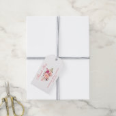 Floral Pink Blush Bridal Shower Thanks Gift Tags (With Twine)