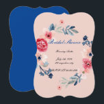 FLORAL PINK BRIDAL SHOWER INVITATION<br><div class="desc">BRIDAL SHOWER INVITATION, INVITATIONS, INSTANT DOWNLOAD</div>