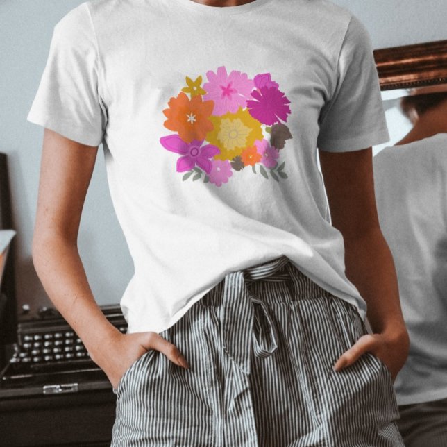 Floral pink bunch pretty trendy feminine  T-Shirt (Creator Uploaded)