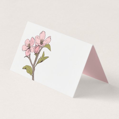 Floral Pink Cherry Blossom Spring Wedding Party