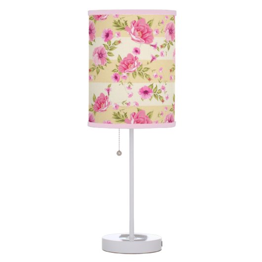Floral Pink flower Table Lamp (Right)