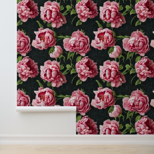 Floral pink flower wall mural home decor wallpaper 