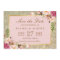Floral Pink Gold Glitter Wedding Save the Date