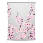 Floral  Pink Gray Cherry Blossoms Table Lamp at Zazzle