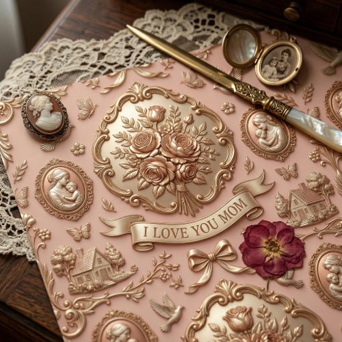 Floral Pink Mother’s Day Gift Wrap