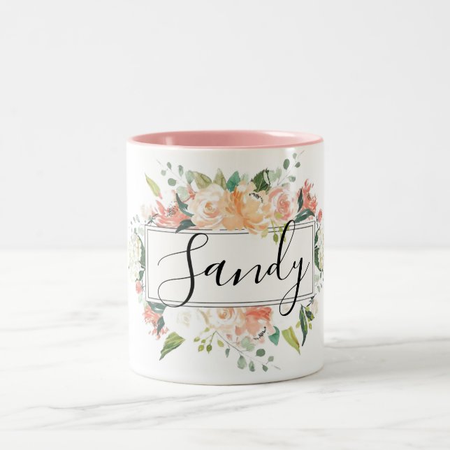 Floral Pink Mug (Center)