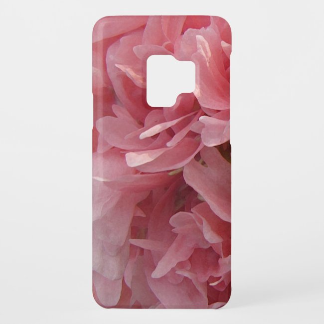 Floral Pink Poppy Garden Flower Galaxy S9 Case
