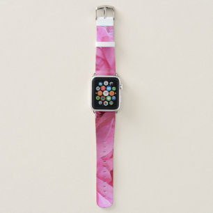 Floral Pink Rose Garden Flower Abstract Pattern Apple Watch Band