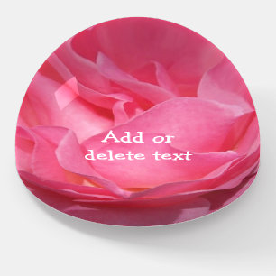 Floral Pink Rose Paperweight