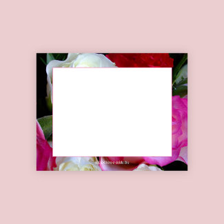 Floral Pink Roses  Feminine Notepad